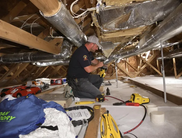 Professional air duct repair by Hudson Air Duct Cleaning in Hudson
