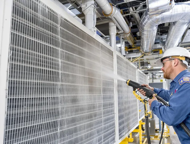 Professional commercial coil cleaning by Hudson Air Duct Cleaning in Hudson