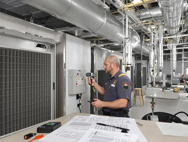 Professional filter system inspection by Hudson Air Duct Cleaning in Hudson