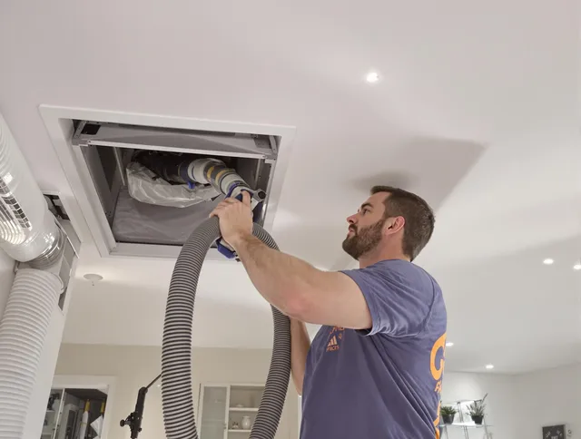 Precision indoor duct cleaning by Hudson Air Duct Cleaning in Hudson